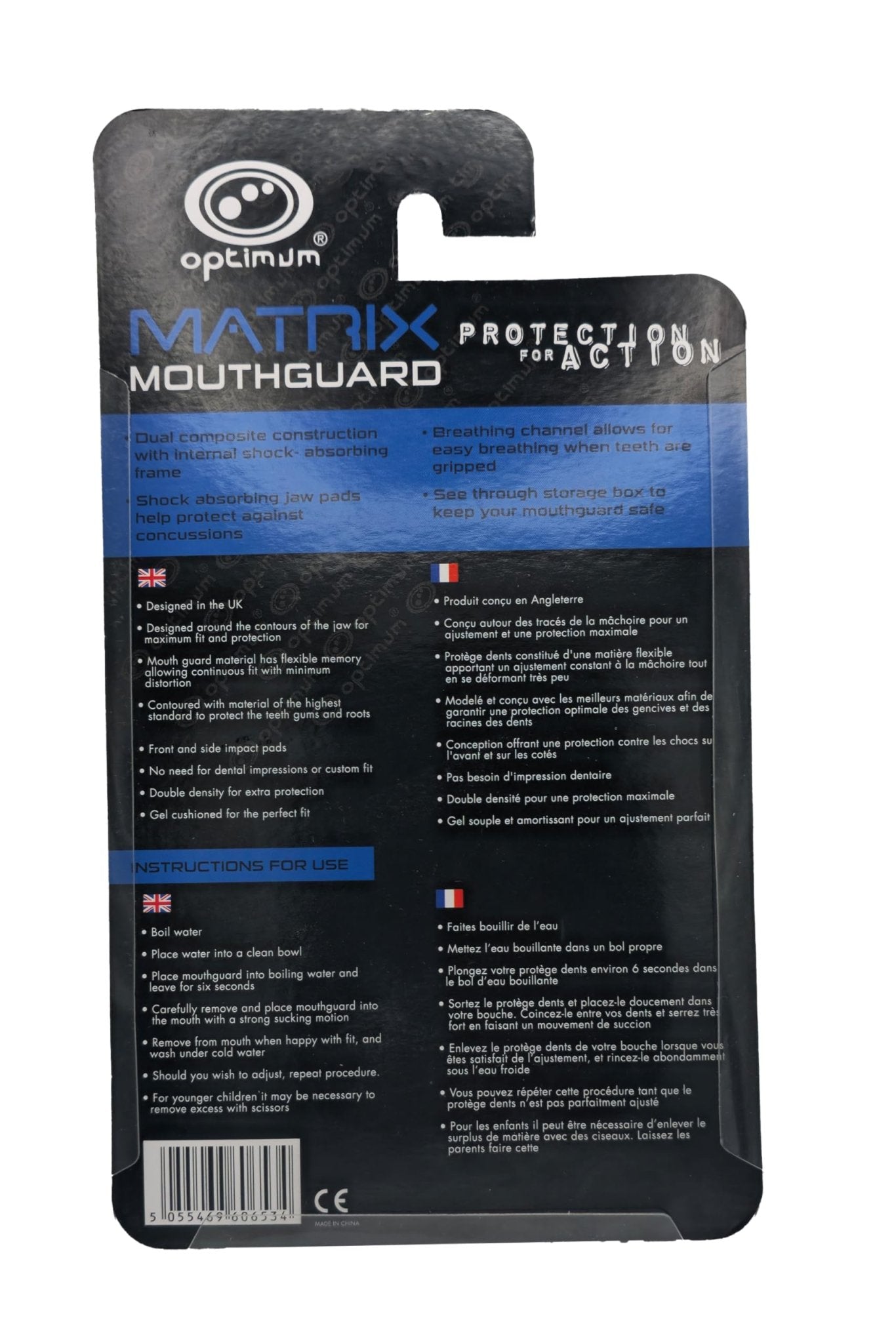 Matrix Mouthguard Blue - Optimum