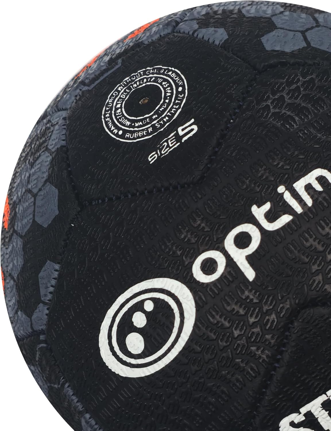 Optimum STREET FOOTBALL - BLACK/ORANGE - SIZE 3 - Optimum