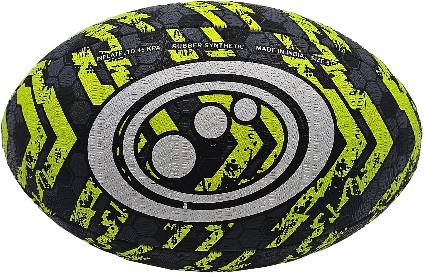 Optimum STREET RUGBY BALL - BLACK/YELLOW - SIZE 3 - Optimum