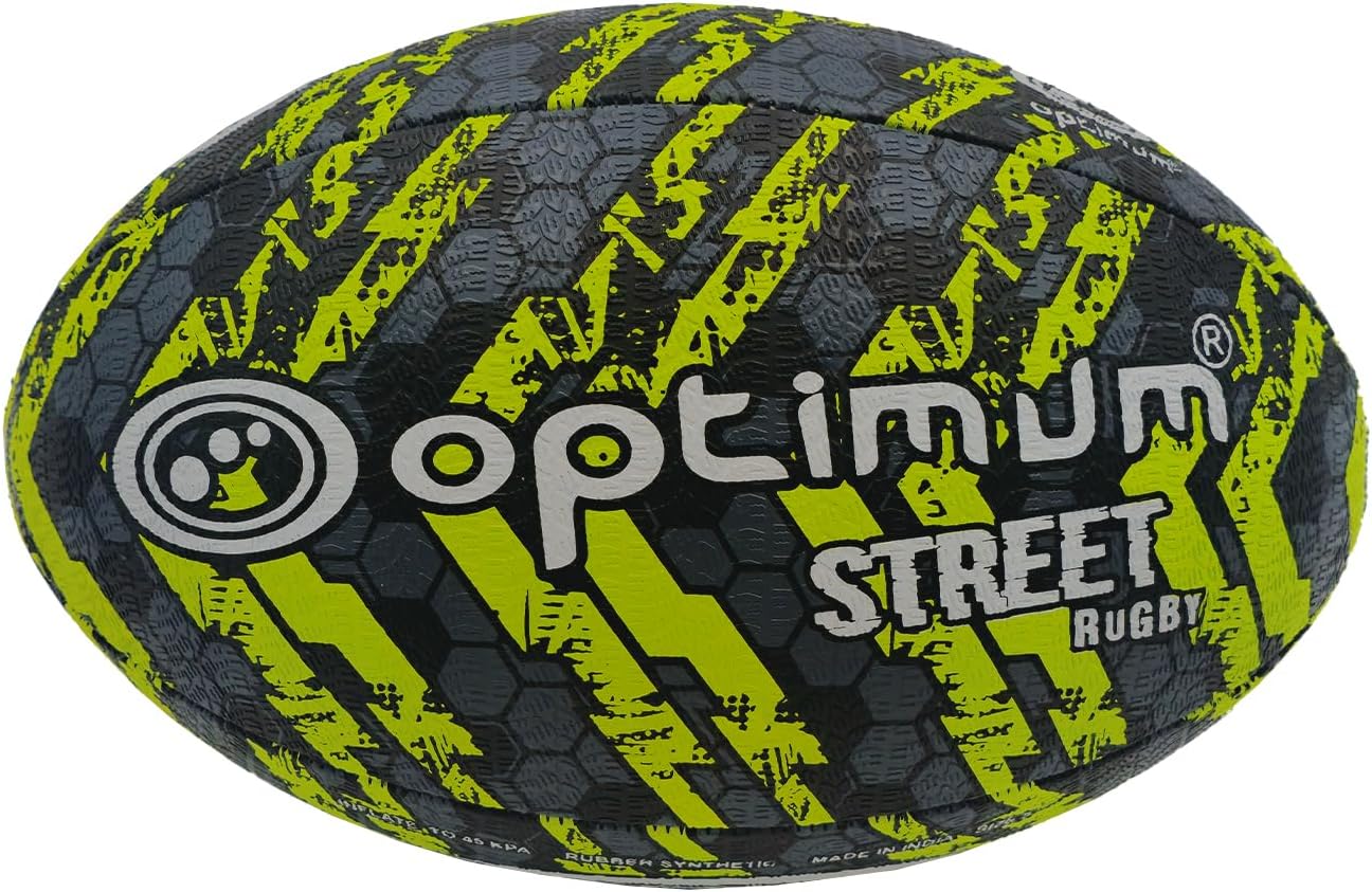 Optimum STREET RUGBY BALL - BLACK/YELLOW - SIZE 3 - Optimum