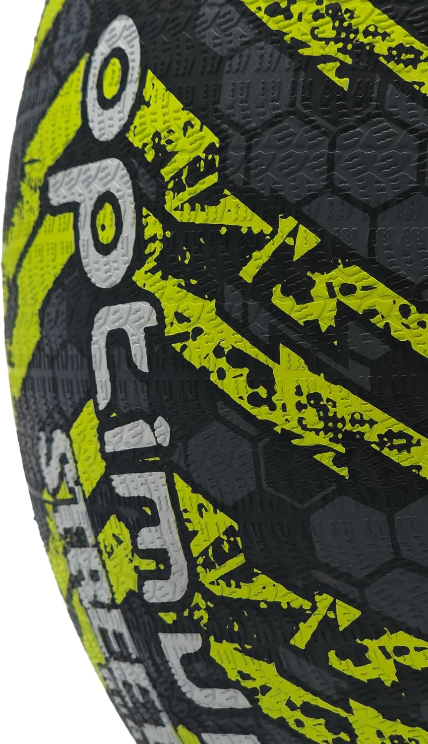 Optimum STREET RUGBY BALL - BLACK/YELLOW - SIZE 3 - Optimum