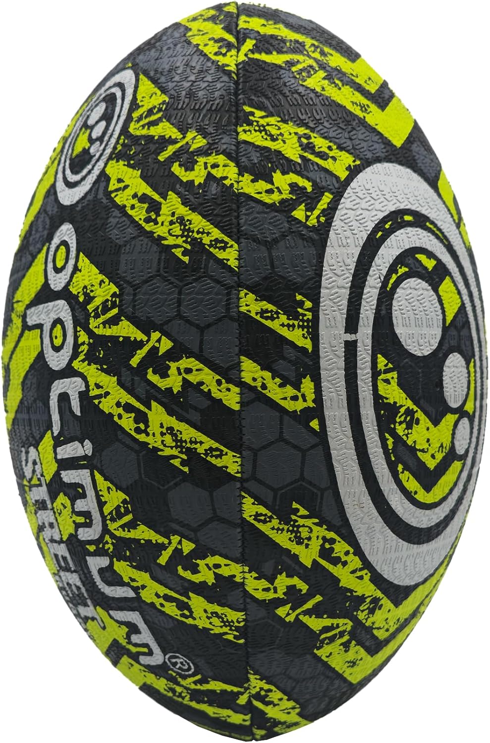 Optimum STREET RUGBY BALL - BLACK/YELLOW - SIZE 3 - Optimum