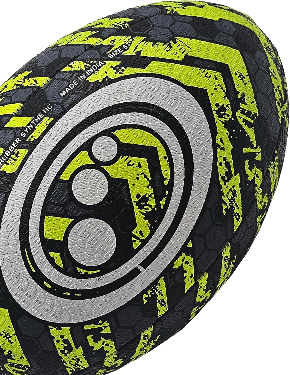 Optimum STREET RUGBY BALL - BLACK/YELLOW - SIZE 3 - Optimum