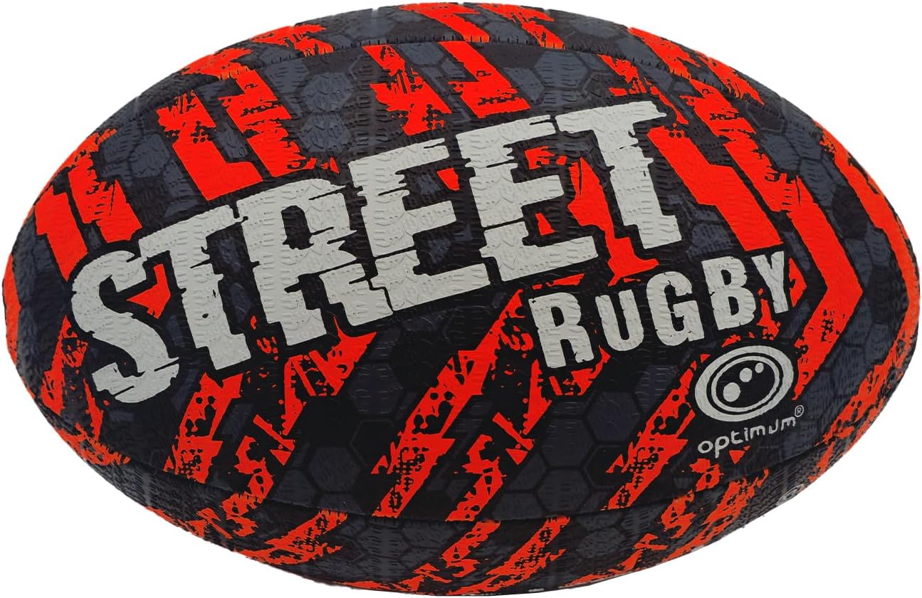 STREET RUGBY BALL - BLACK/ORANGE - MINI - Optimum