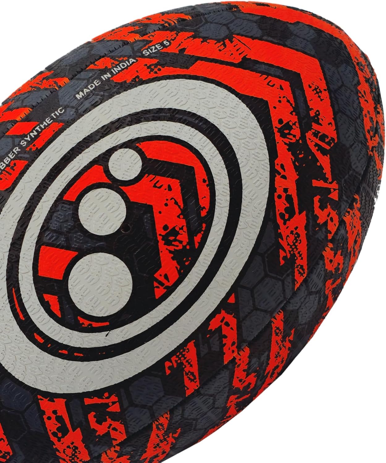 STREET RUGBY BALL - BLACK/ORANGE - MINI - Optimum