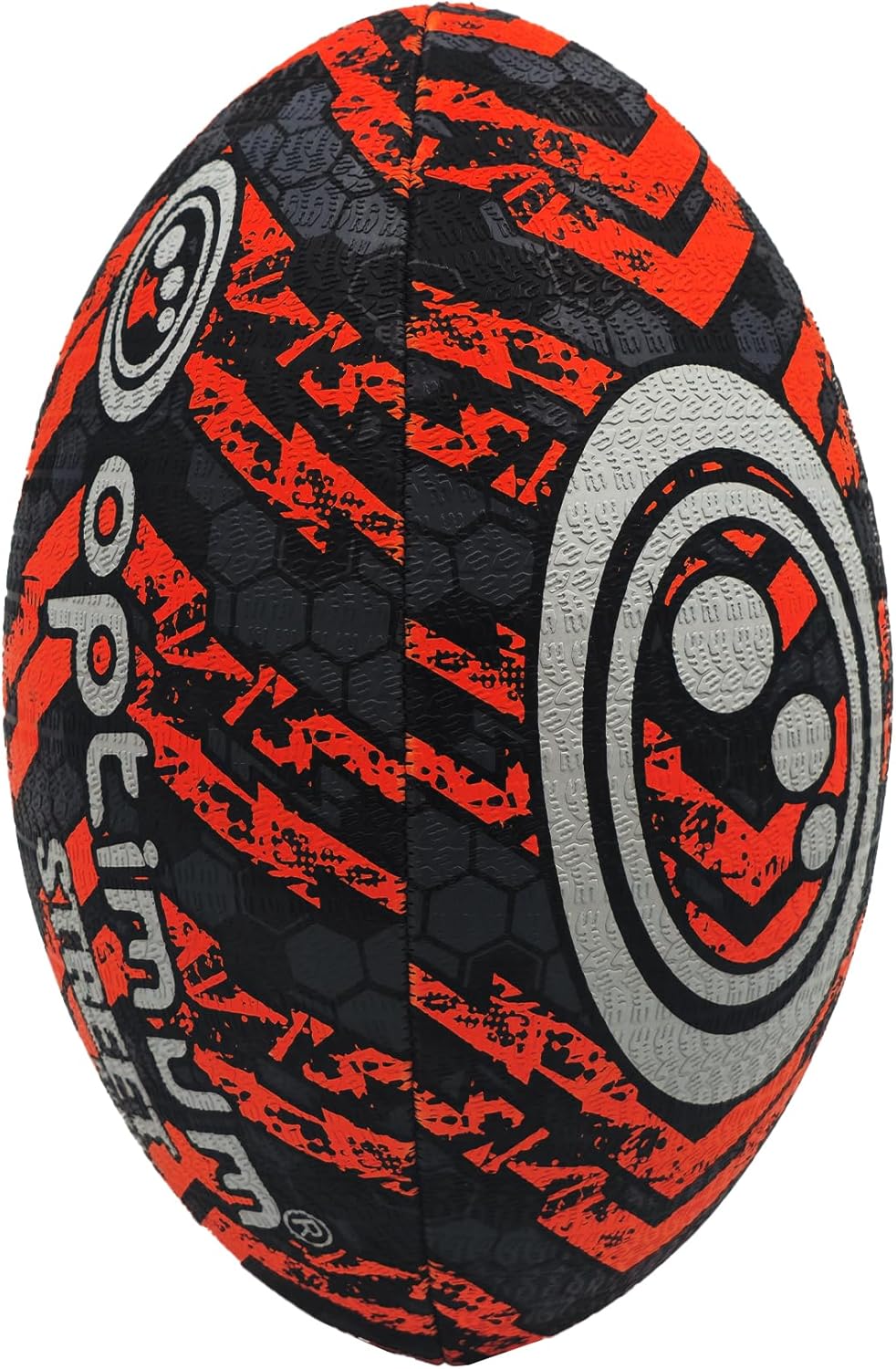 STREET RUGBY BALL - BLACK/ORANGE - MINI - Optimum