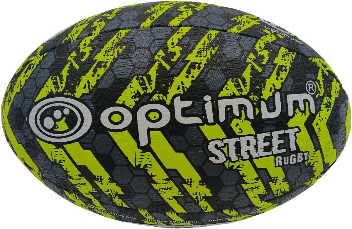 STREET RUGBY BALL - BLACK/YELLOW - MINI - Optimum