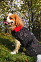 Waterproof Dog Jacket/Coat with Fleece Lining, Reflective Strips - Optimum