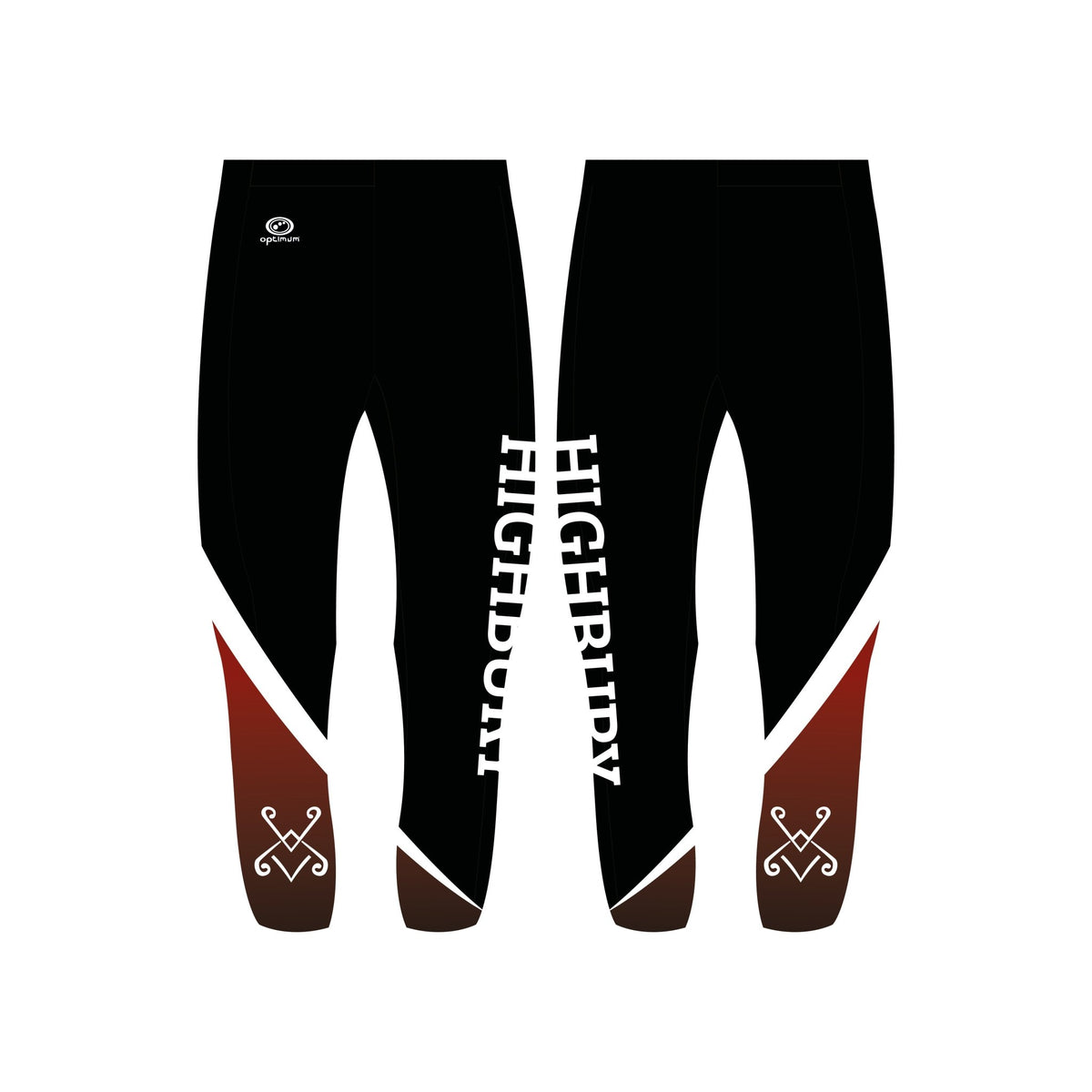 Highbury Morris Dancers Capris Leggings - Optimum