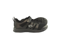 Mesh Top School Trainer Easy Fasten Black - Optimum