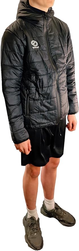 Optimum Quilted Puffer Hooded Jacket BLACK - Optimum