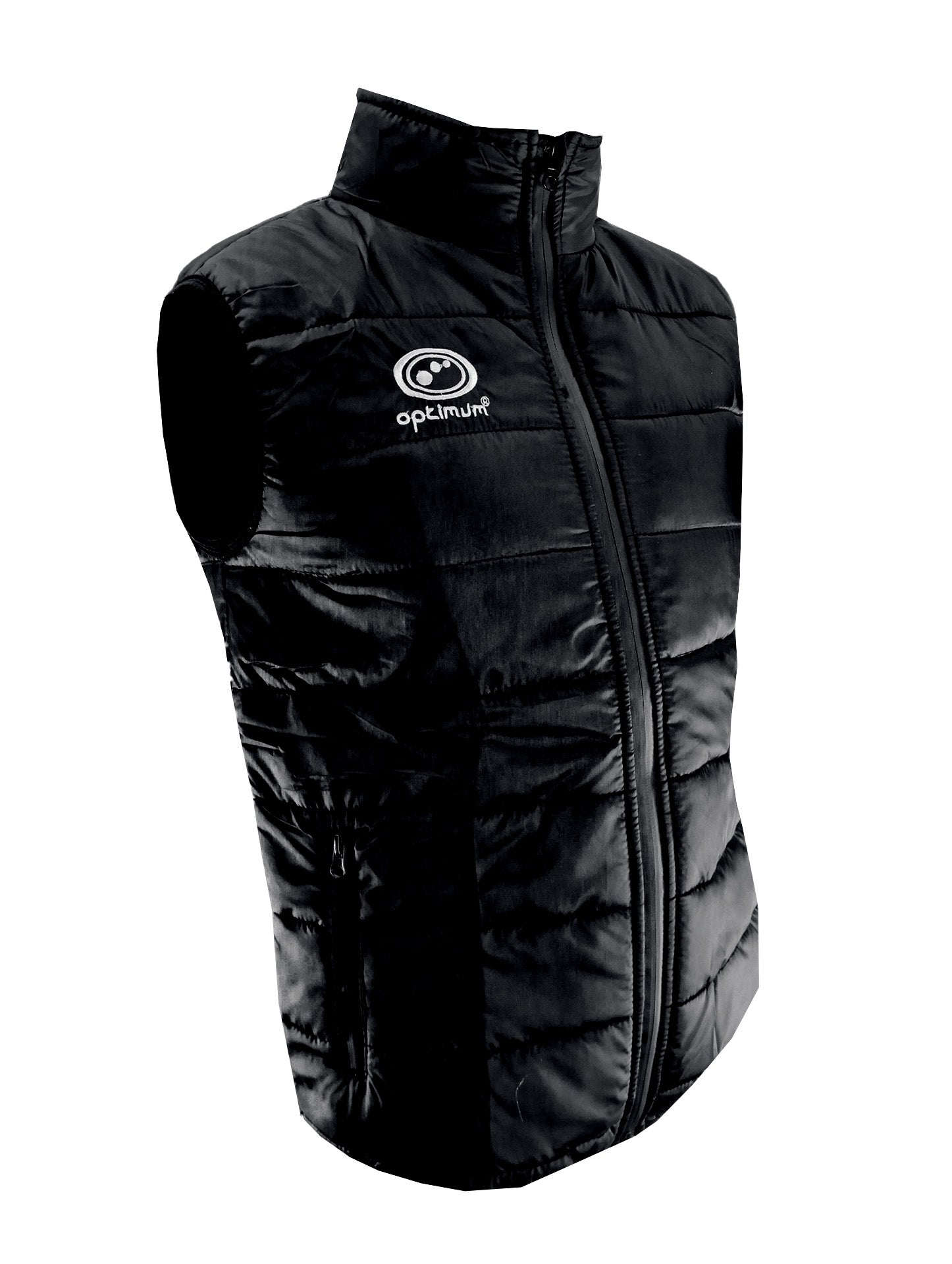 Optimum Quilted Puffer Hooded Jacket BLACK - Optimum