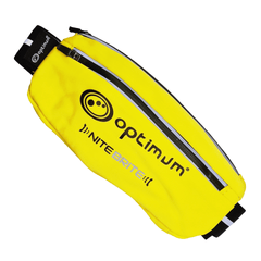 Optimum Ultra Slim Hi-Viz Running Belt Waist Pack, Lightweight Fanny Pack, Water Resistant Runner Waist Bag - Optimum