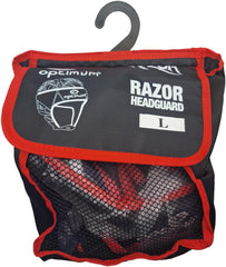 Razor Headguard Lightweight Sports Head Protector - Red - Optimum