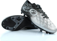 Senior Silver Fade Ignisio Lace Up Moulded Stud Football Boot - Optimum